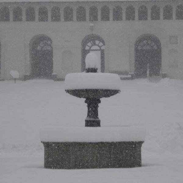 Oropa sotto la neve