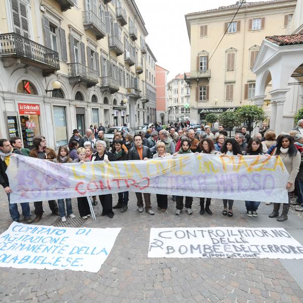 Orrore a Brindisi: duecento Biellesi in piazza contro le mafie