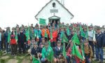 La festa degli alpini<BR>in vetta al Camino