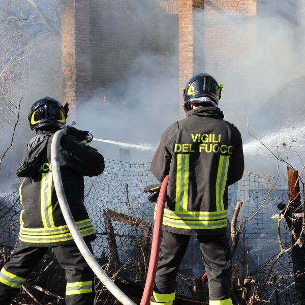 Azienda in fiamme