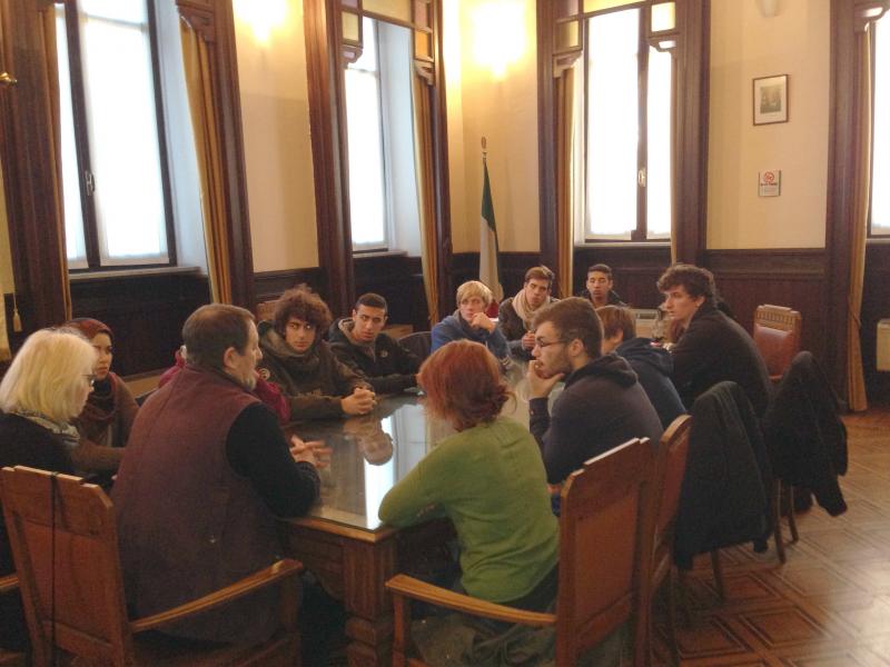 Studenti in corteo contro le aule gelate