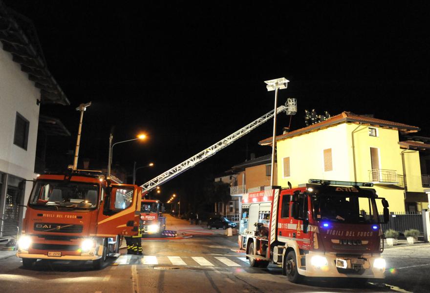 Brucia una casa a Valdengo