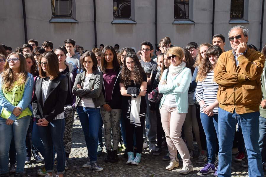 Commemorazione Liberazione Con Studenti In Piazza Duomo