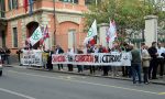 Protesta Lega Davanti Prefettura Biella