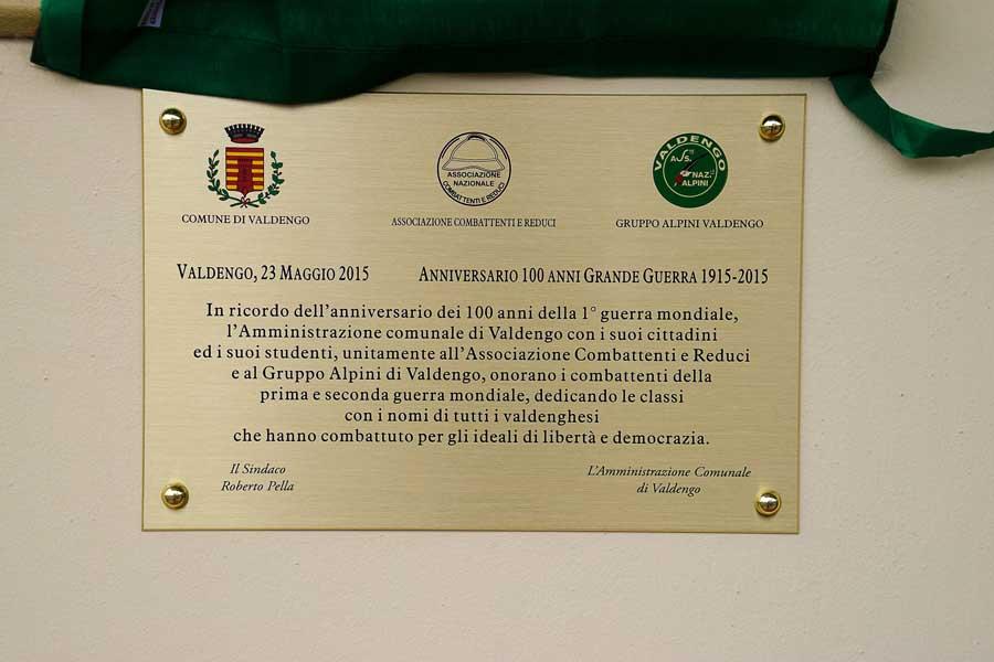 Intitolazione Aule Ai Caduti A Valdengo