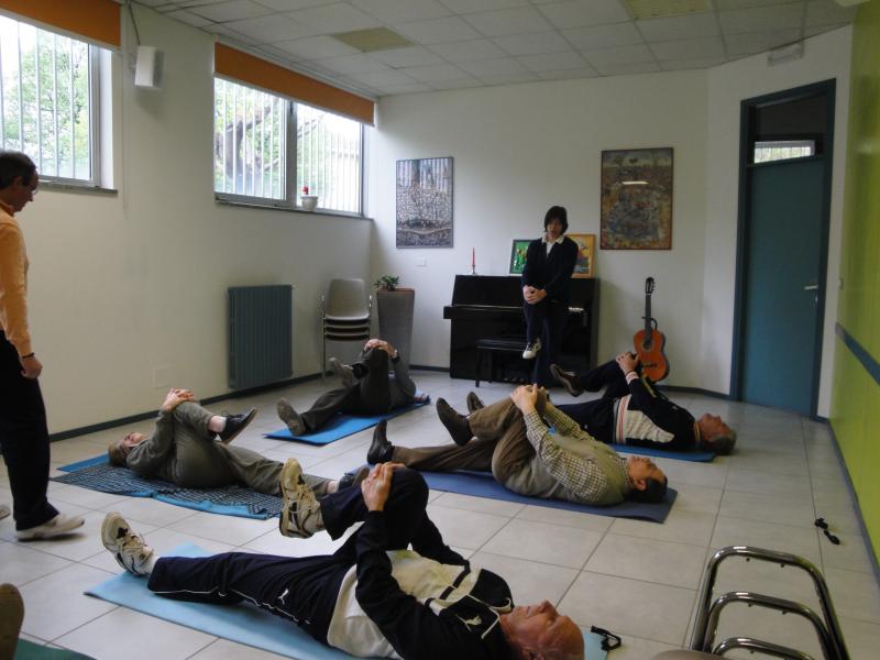 A Lessona ginnastica per i malati di Parkinson