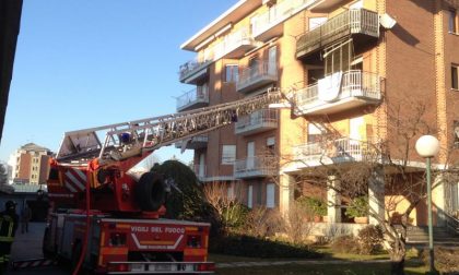 Incendio e incidente in viale Macallé