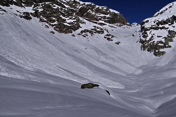 Gigantesca valanga sul Monte Rosso