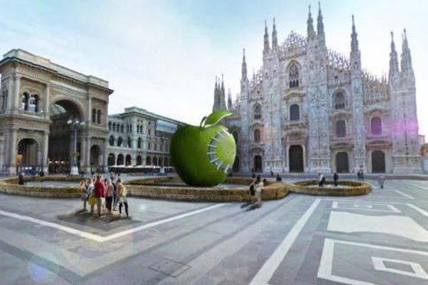 Pistoletto tentatore con la Mela big