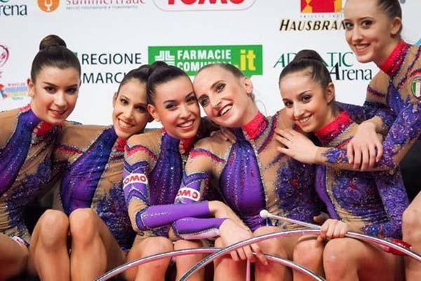 L’Italia ospite al Forum: show della ginnastica ritmica