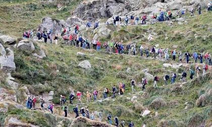 Da Fontainemore a Oropa, il viaggio di 1.600 pellegrini (FOTOGALLERY)