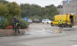 Strada viscida in via Maffei a Cossato