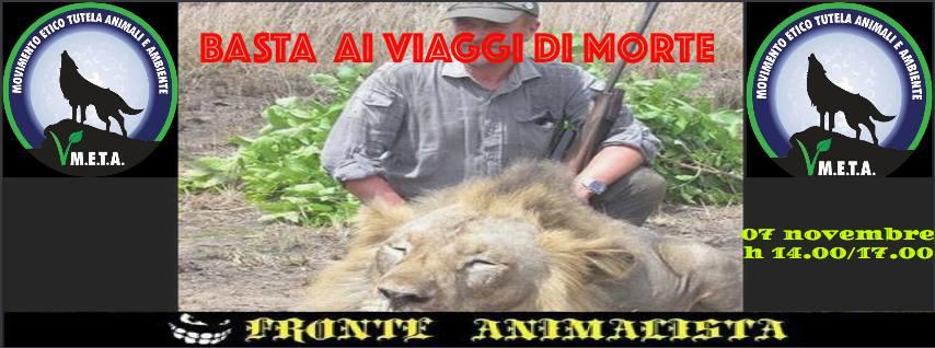 Animalisti davanti alla sede dell’associazione di cacciatori
