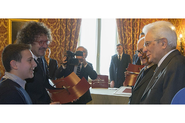 Gli studenti biellesi dal presidente Mattarella