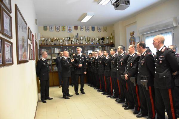 Il generale Micale in visita a Biella