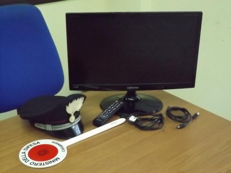 Rubato il televisore a led
