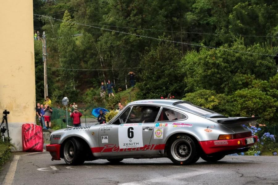 Lucio Da Zanche e Daniele De Luis primi nella prima tappa del Rally Lana Storico