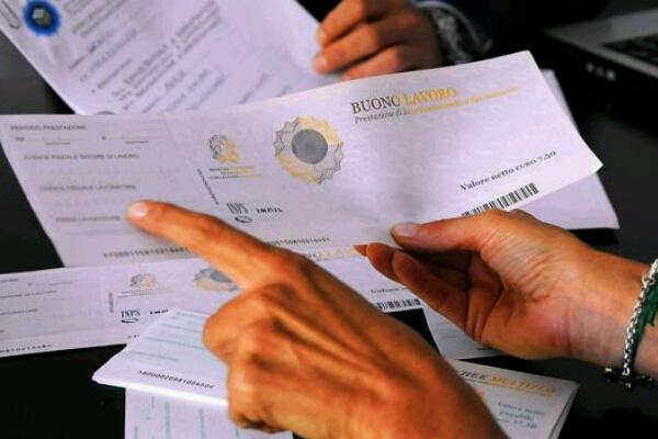 Nel 2016, a Biella, venduti 555.895 voucher lavoro