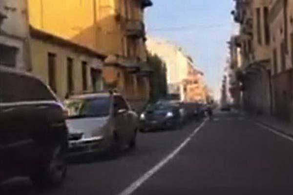 La parte nord di Biella intasata