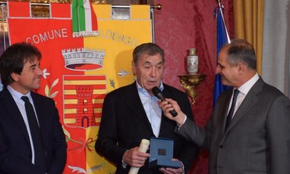 Eddy Merckx e Fabio Aru, due re del ciclismo al Castello di Valdengo