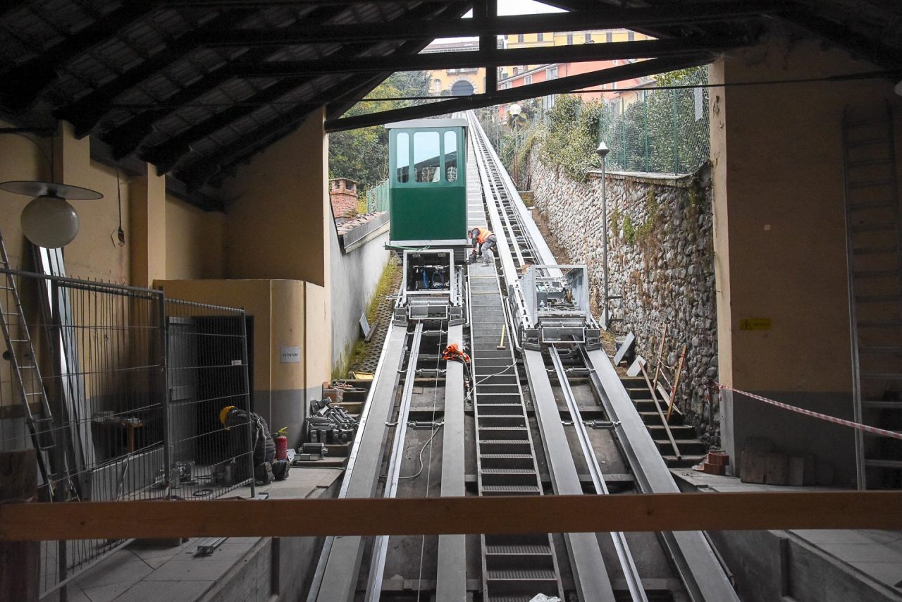 Funicolare Biella arrivate le nuove cabine FOTO