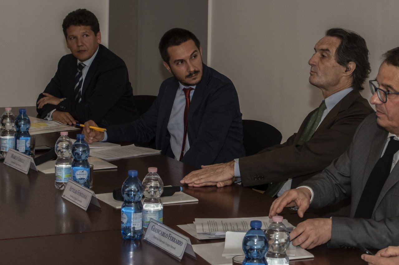 Il presidente lombardo Attilio Fontana visita Netweek