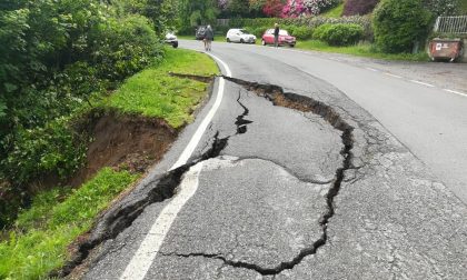 Frana sulla Pollone-Sordevolo: la strada resta chiusa