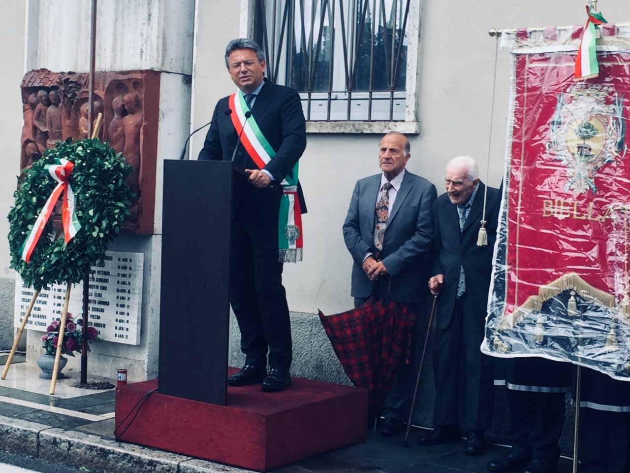 L’alpino Biasetti alla commemorazione