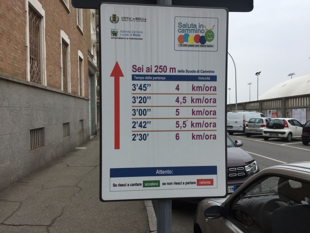 Il percorso salute dei 10000 passi presentato a La Stracada