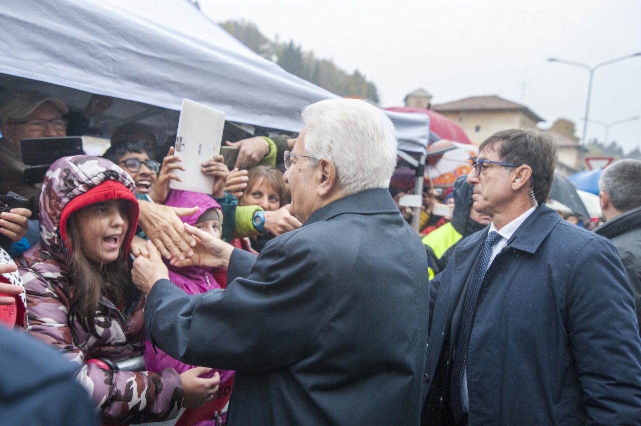 Mattarella a Valle Mosso: “Lo Stato c’è” FOTO