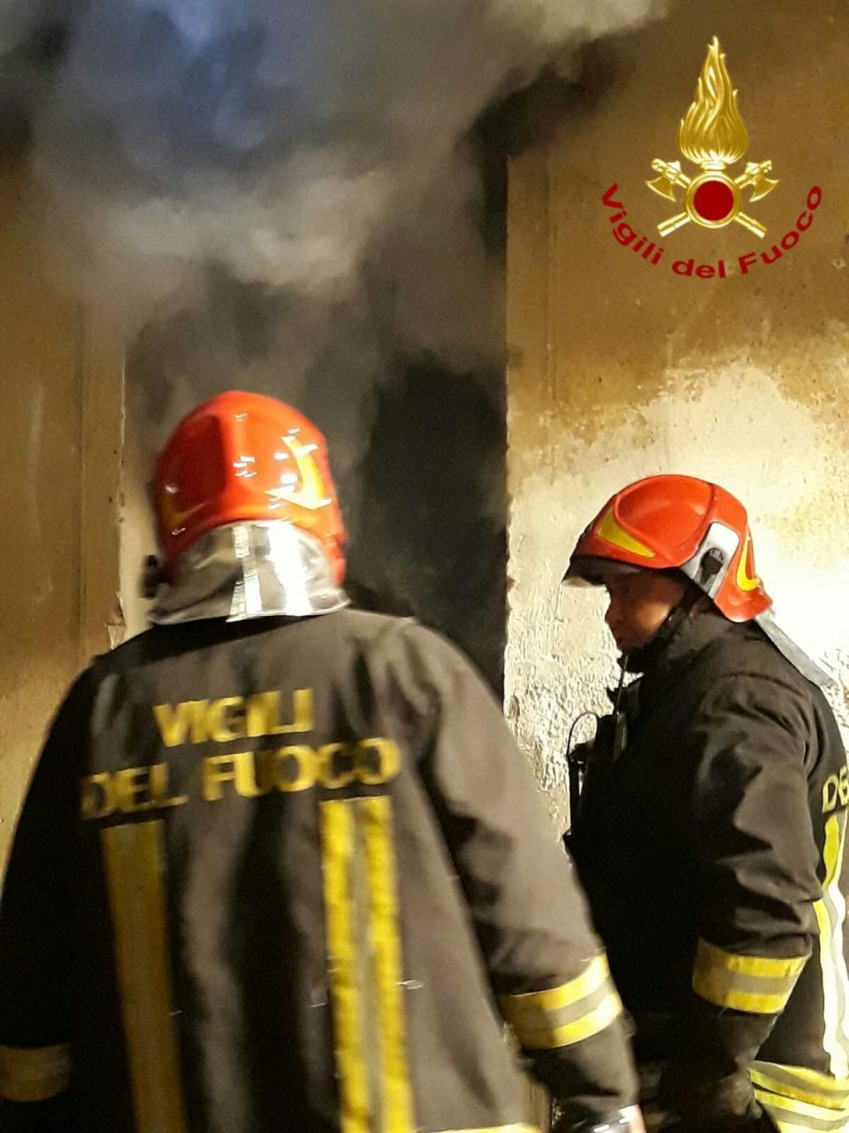 Casa a fuoco a Sordevolo