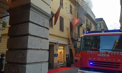 Brucia appartamento in via Italia