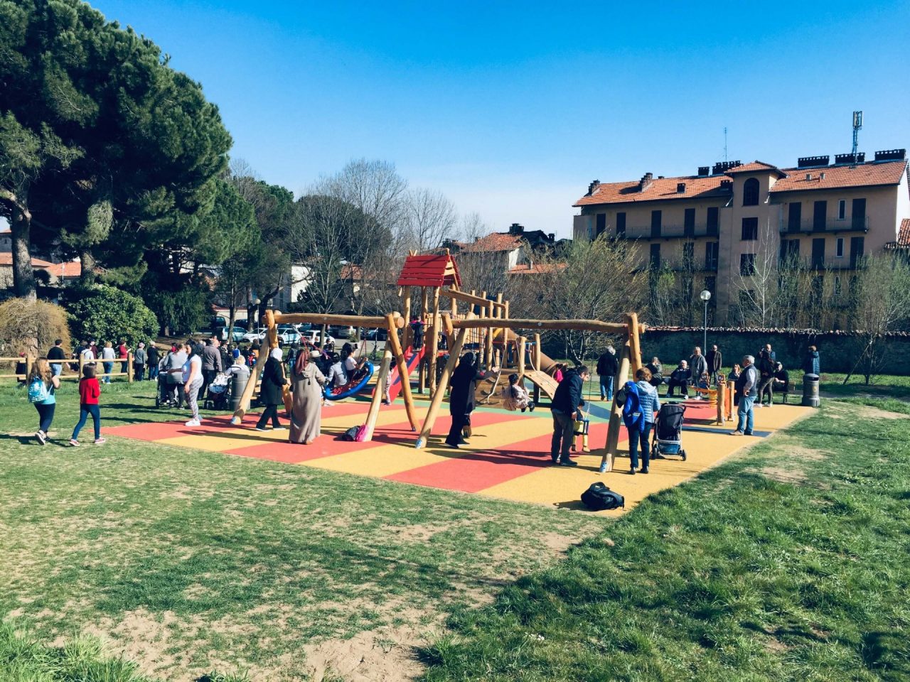 La festa di primavera al nuovo parco di Chiavazza