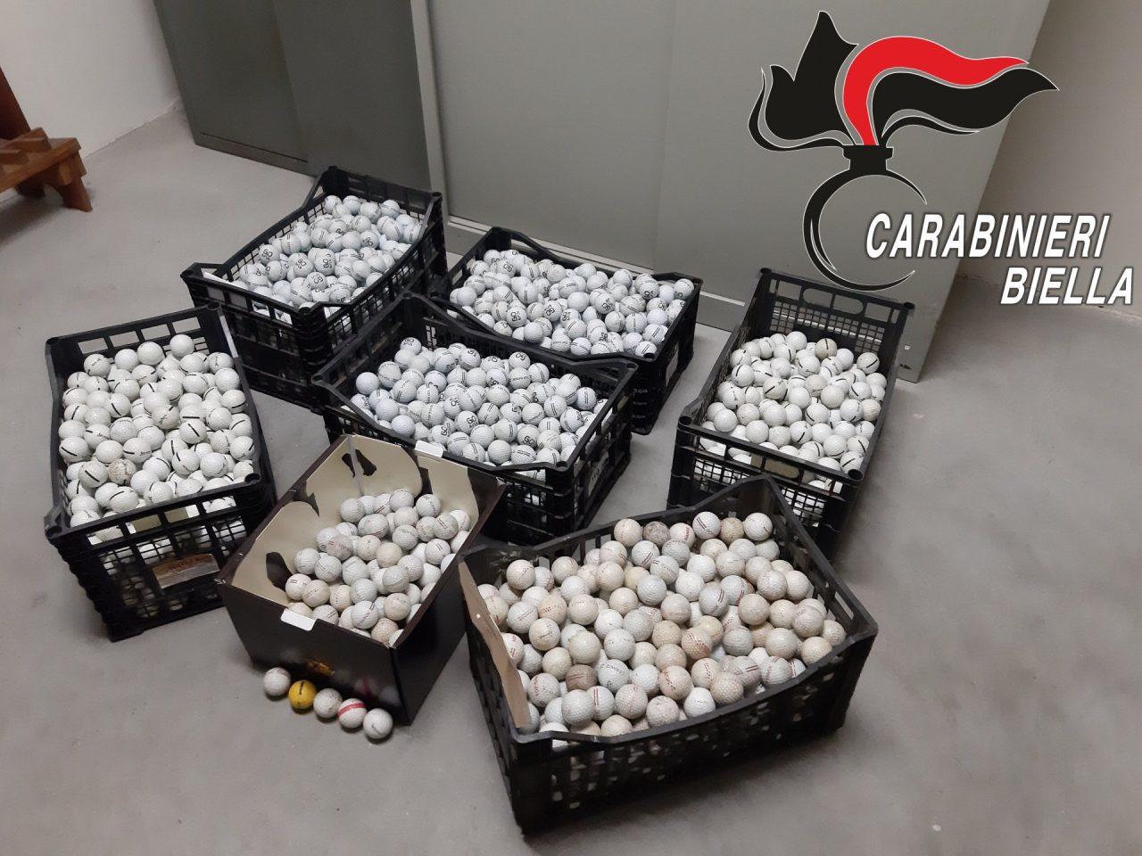 Le 2.310 palline da golf rubate erano a casa di un uomo di Cerrione