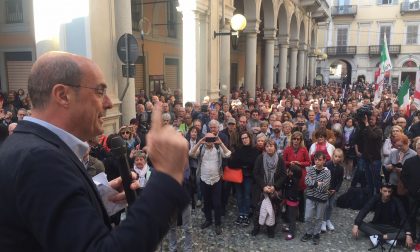 Zingaretti parla a Biella, ma non "scalda" come Salvini FOTO