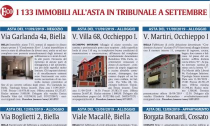 Speciale Case all'Asta di settembre su Eco di Biella. Tanti alloggi a prezzi scontati in tutta la provincia