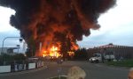 Incendio alla Bergadano, fiamme altissime VIDEO