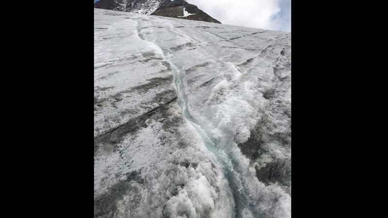 Addio ghiacciai del Rosa: lo scioglimento “in diretta” in un VIDEO