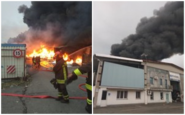 Incendio Bergadano aggiornamenti – Arpa rassicura: “Non ci sono nell’aria inquinanti superiori ai limiti”
