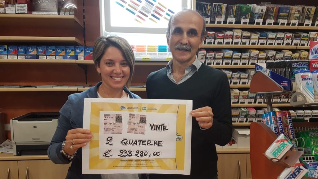Una quaterna da oltre 238mila euro