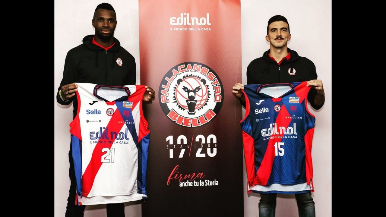 Edilnol Biella, ecco la nuova maglia a bande rosse e blu