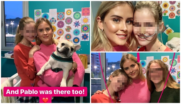 Visita a sorpresa in ospedale di Valentina Ferragni alla biellese Sara