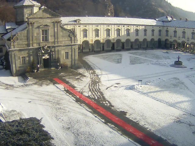 Oropa, ancora un “assaggino” di neve
