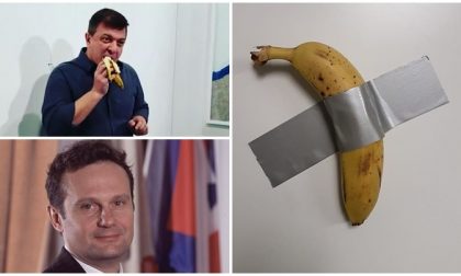 La banana artistica dell'ex assessore Edgardo Canuto