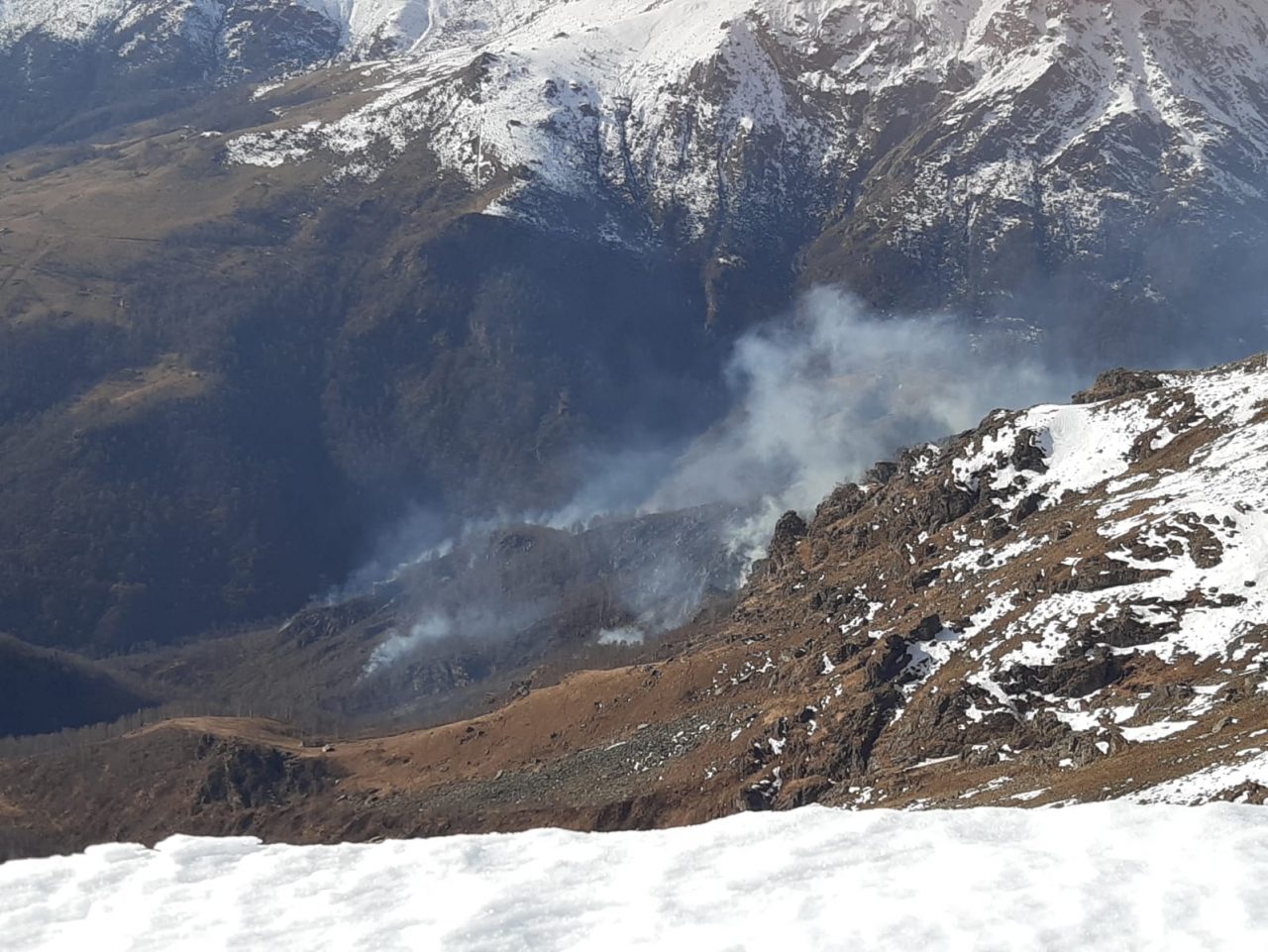 Tornano gli incendi sulle montagne biellesi