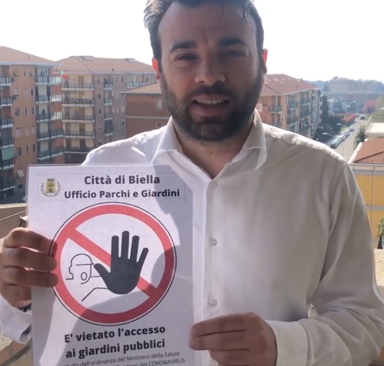 Parchi e giardini chiusi, a Biella arrivano i cartelli di divieto