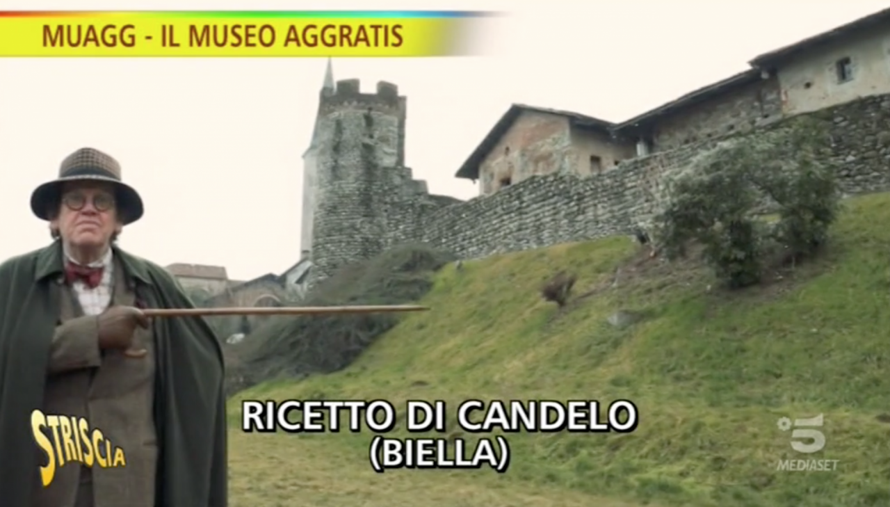 Ricetto di Candelo su Striscia la Notizia: “Vale la pena vederlo”