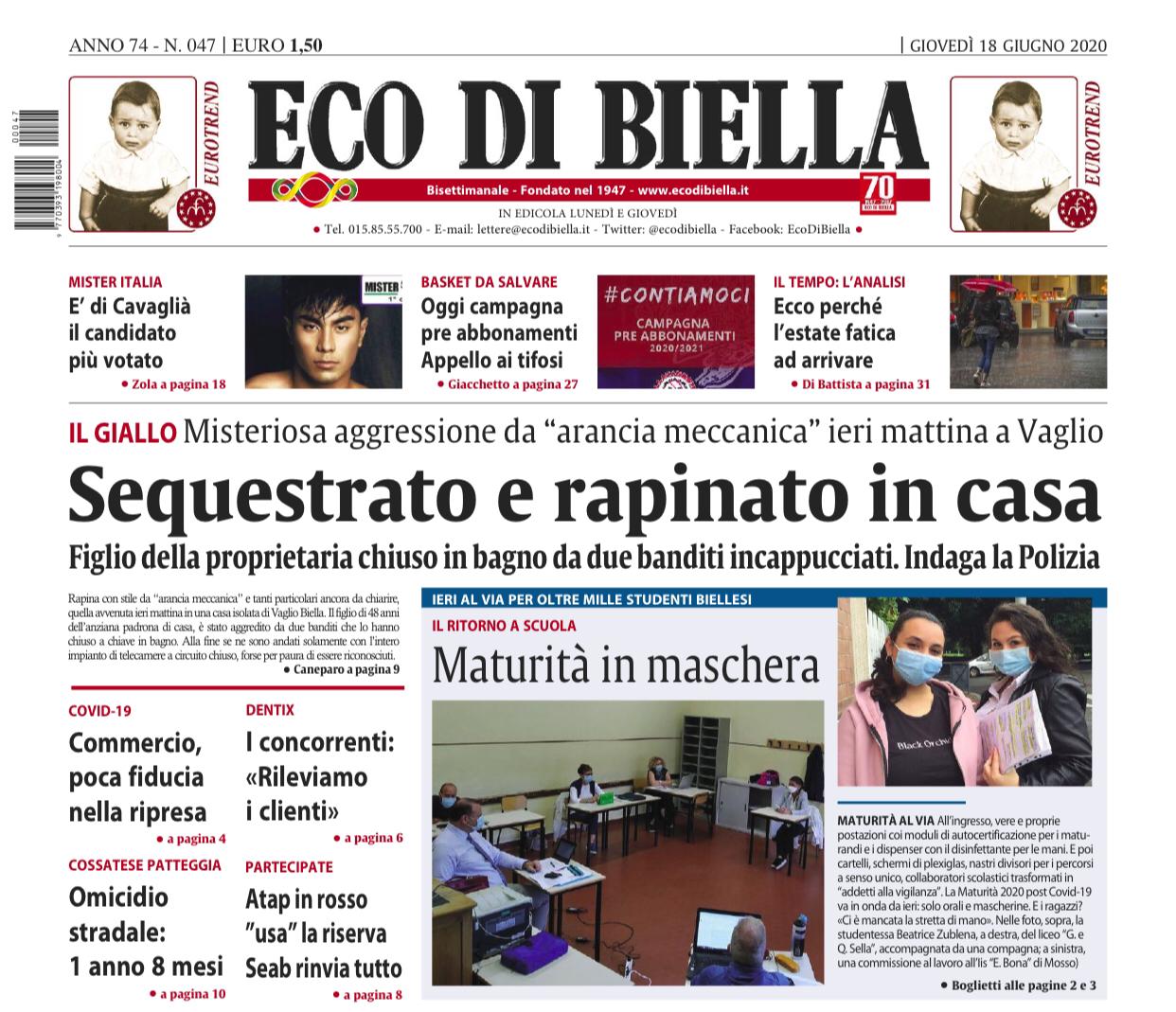 Sequestrato e rapinato in casa