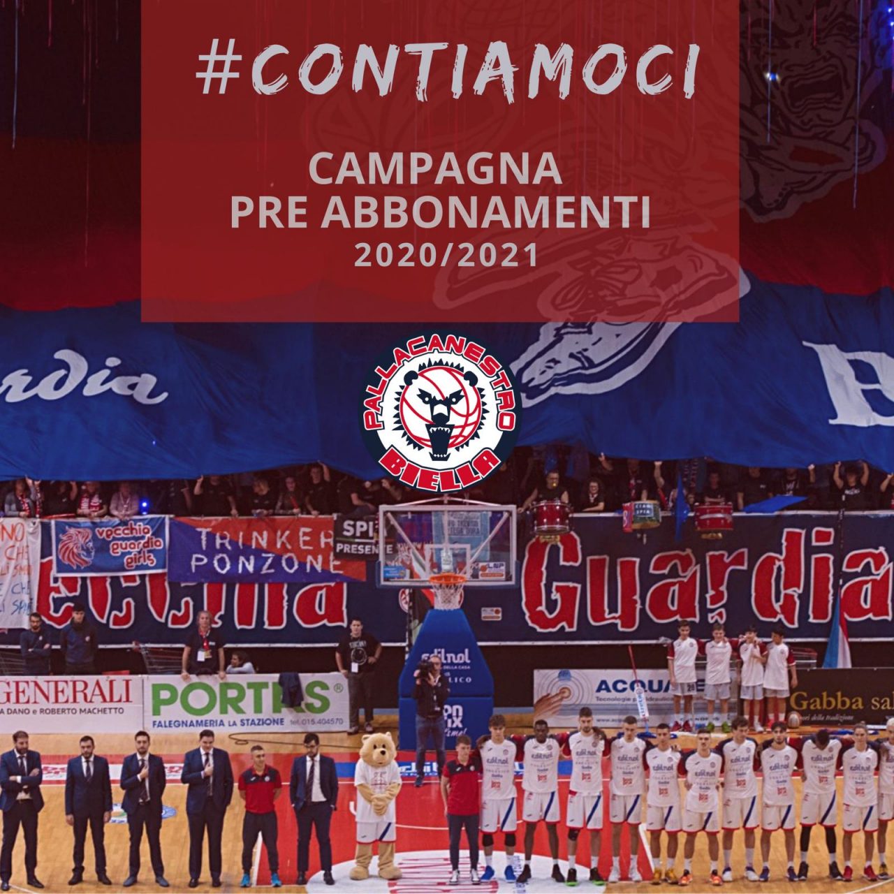 Pallacanestro Biella lancia #Contiamoci, campagna di pre abbonamento per salvarsi