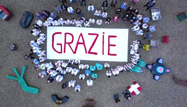 “Grazie”, il VIDEO emozionante del personale sanitario dell’Asl Biella